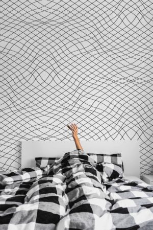 papier peint graphique lignes fines