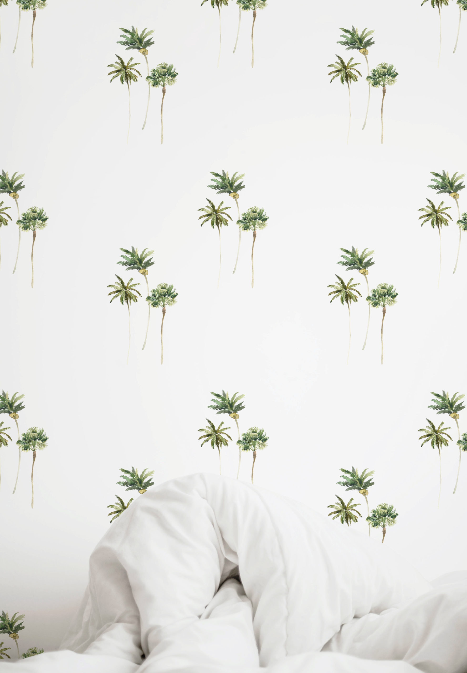 papier peint n°92 palmiers minimalistes