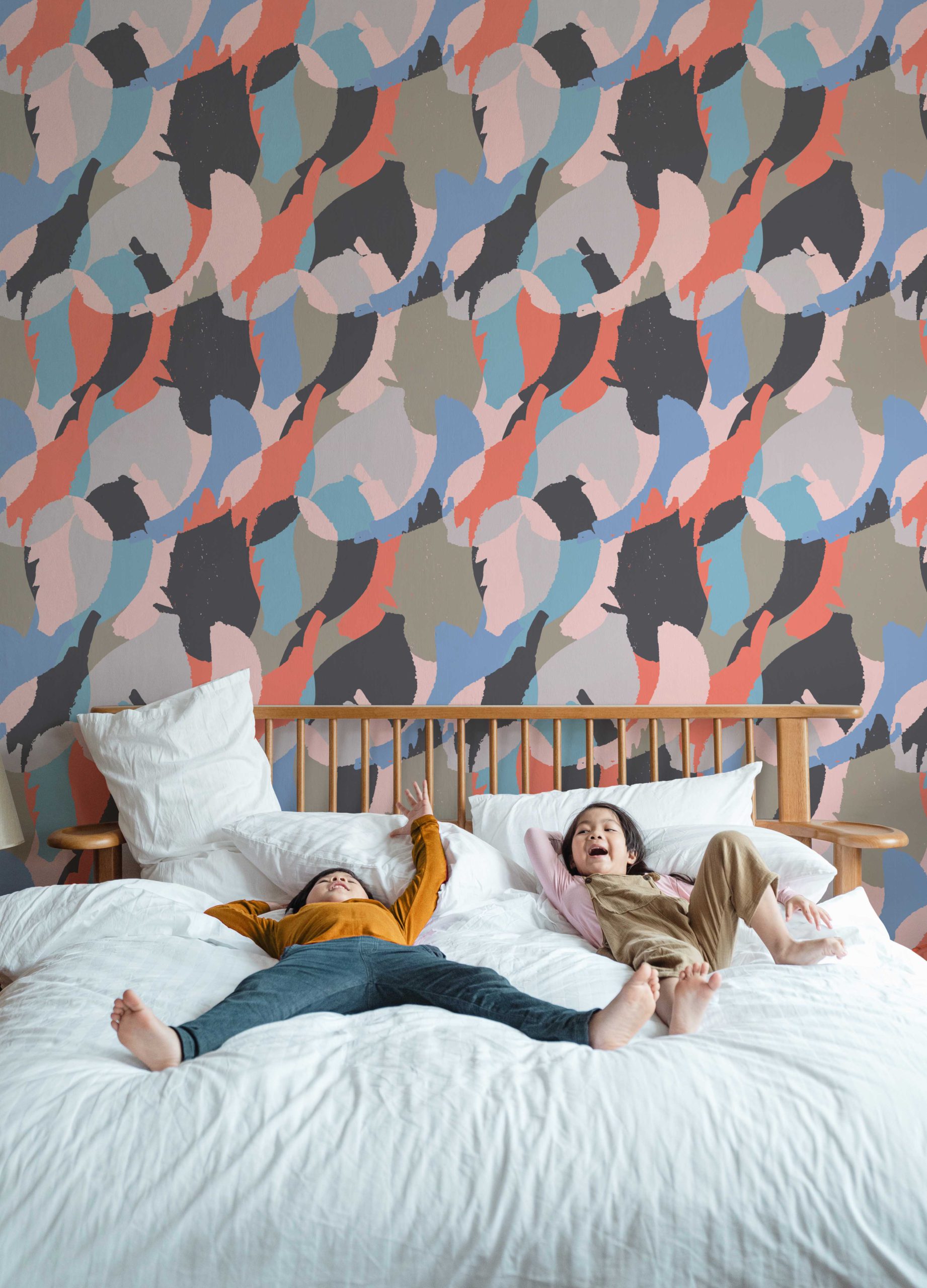 papier peint n°62 plume pastel 2