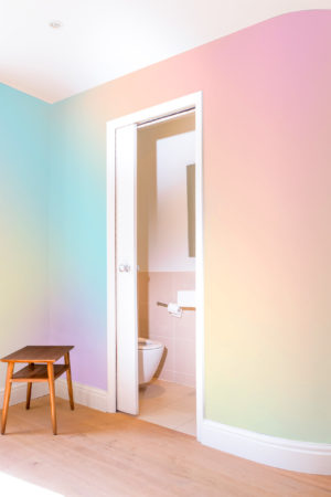 papier peint n64 multicolore tie and dye salle de bain