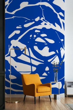 Papier peint TROPEZ JACOBEAN couleur bleu marin - Colobar Peinture &  Décoration