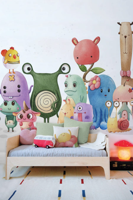 papier peint n°119 monster family