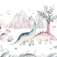 papier peint enfant n°118 dino
