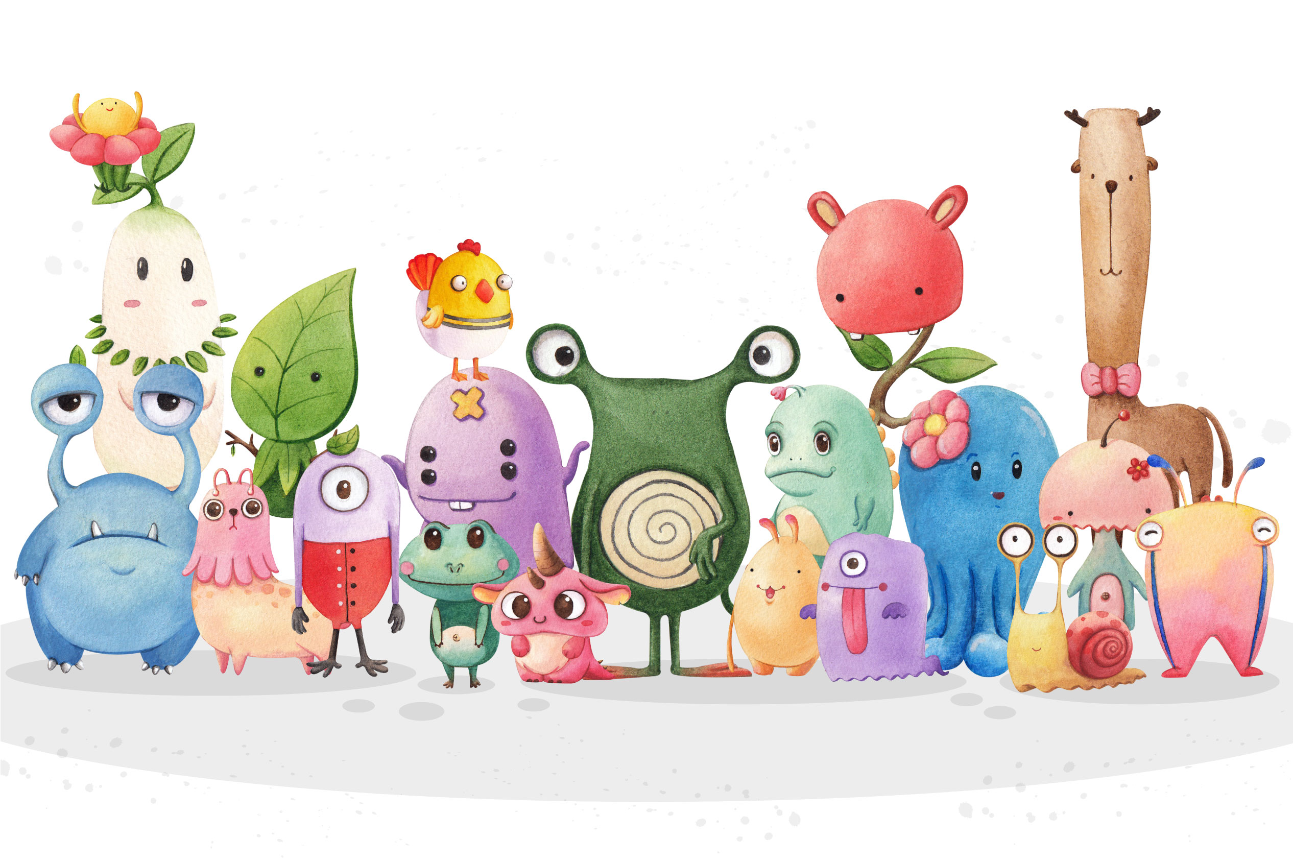 papier peint n°119 monster family papier peint n°119 monster family