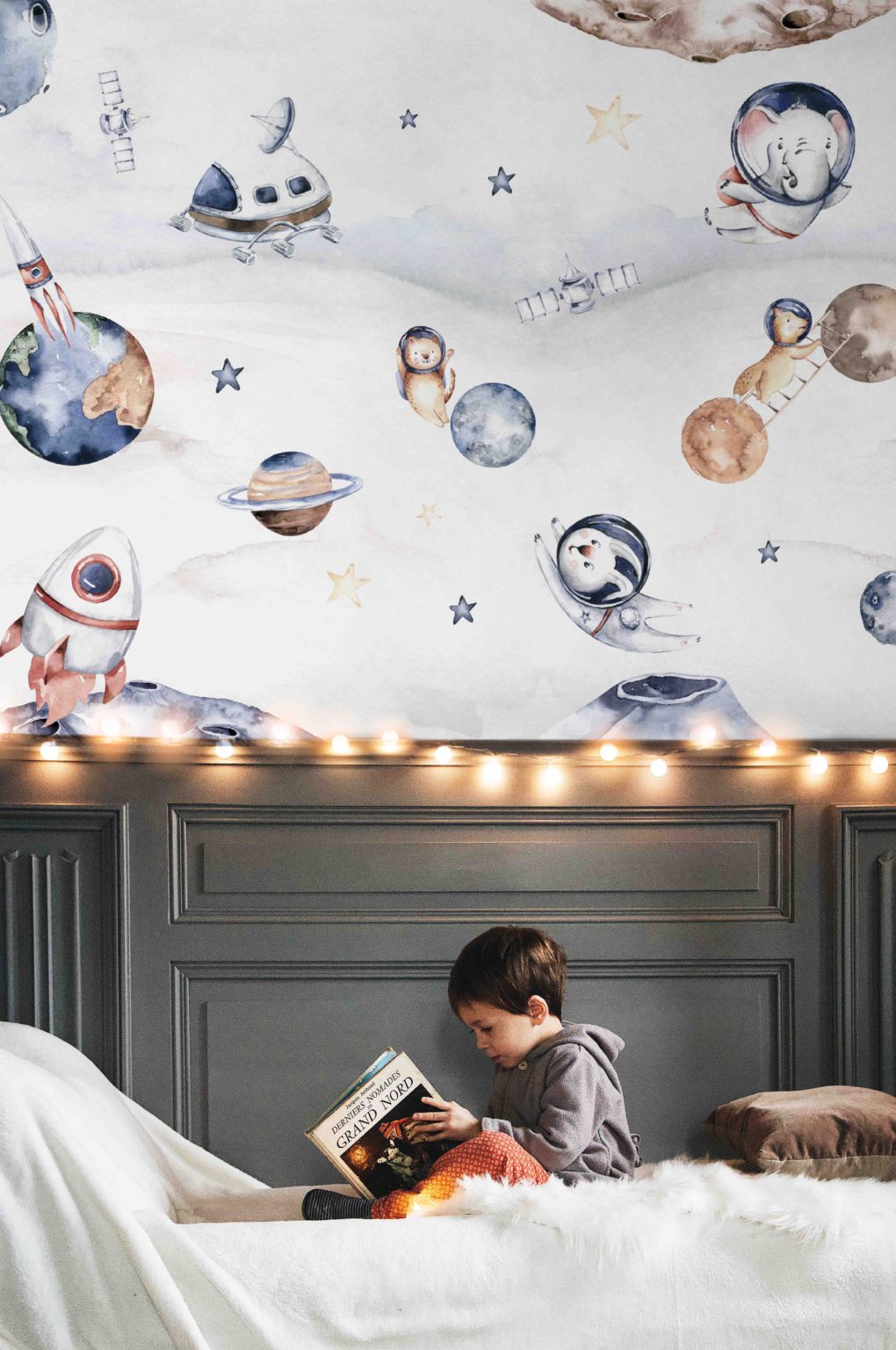 Papier peint aventure spatiale pour enfant - Wellpapers