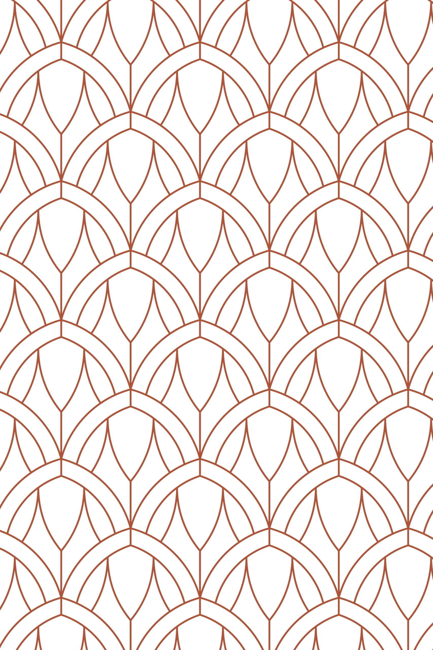 papier peint n134 rosace revisitée terracotta motif papier peint n134 rosace revisitée terracotta motif