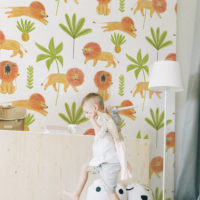 papier peint n°148 Lion