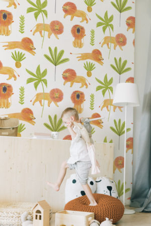 papier peint n°148 Lion