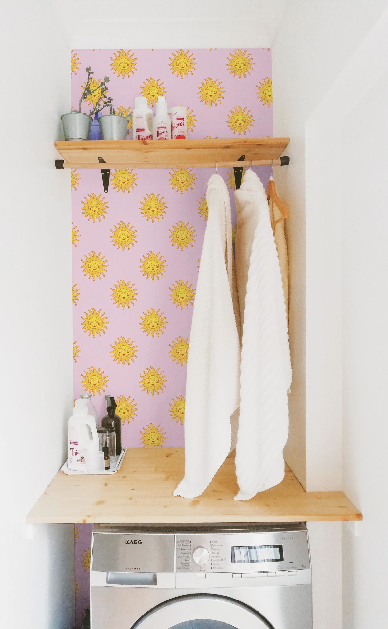 papier peint n°152 soleil colore pop rose salle de bain papier peint n°152 soleil colore pop rose salle de bain