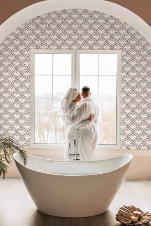 papier peint coeurs enchaines