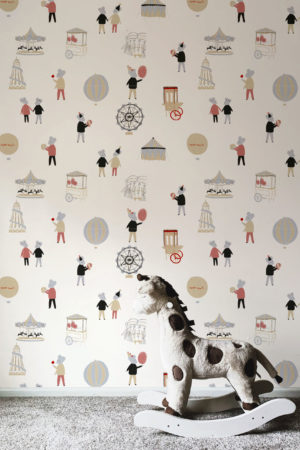 papier peint fête foraine