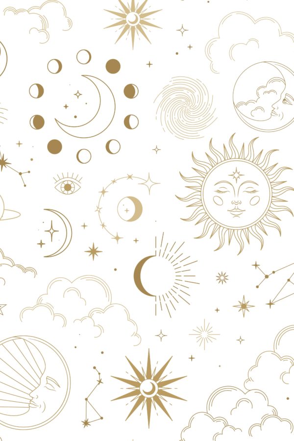 papier peint n165 astro zodiac motif