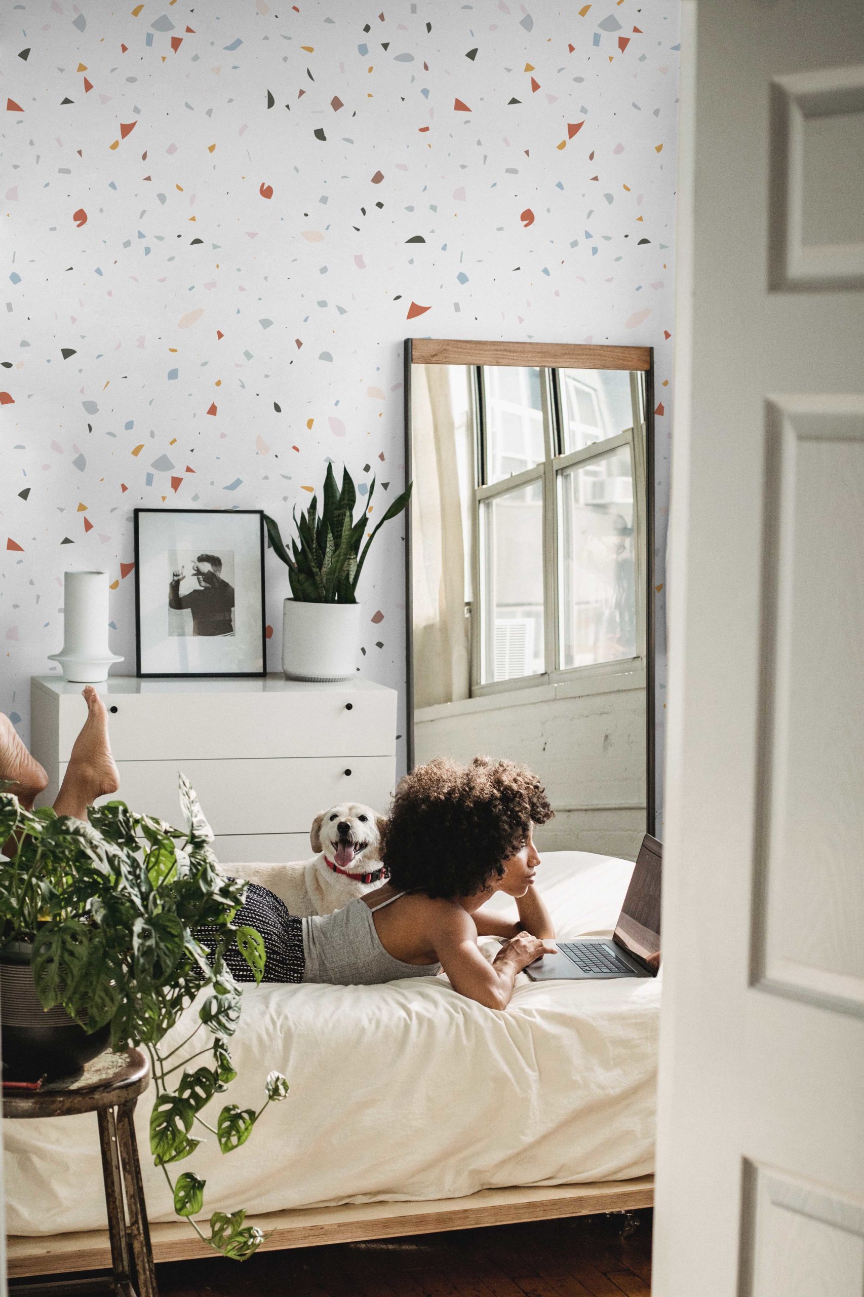 N174 terrazzo pop coloré multicolore chambre N174 terrazzo pop coloré multicolore chambre