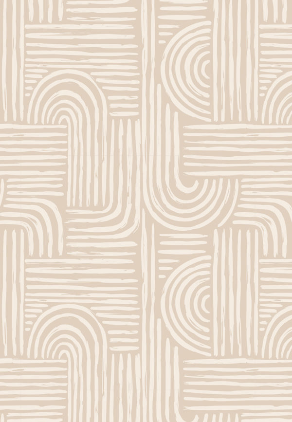 papier peint geometrique zen minimaliste