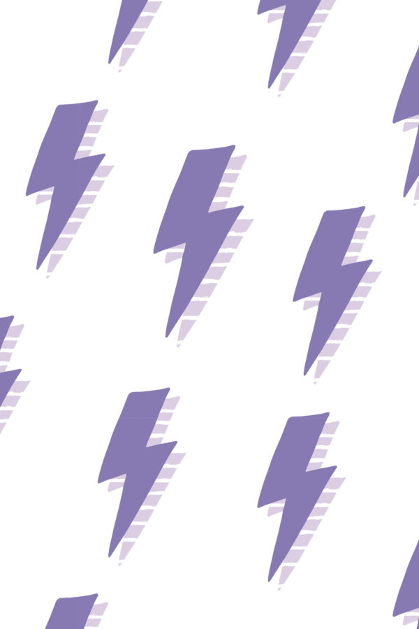 papier peint foudre éclair graphique violet