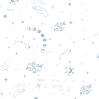 papier peint signe astro poisson