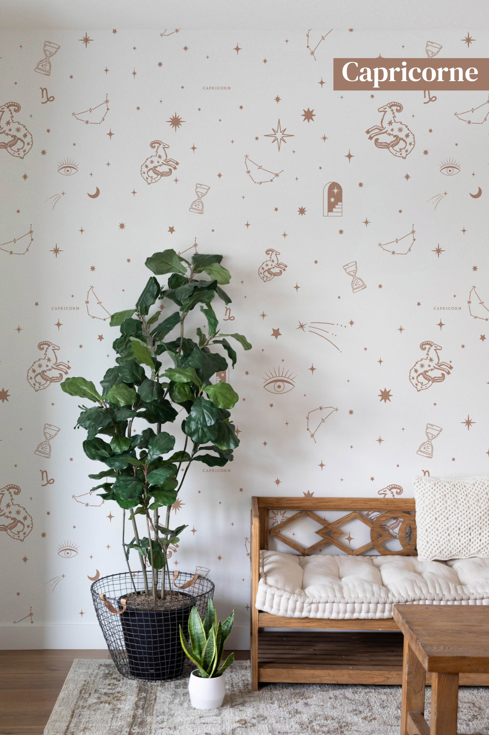 papier peint signe astro taureau