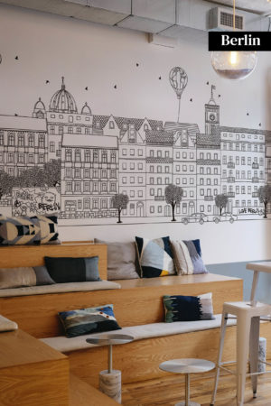 papier peint Berlin noir et blanc