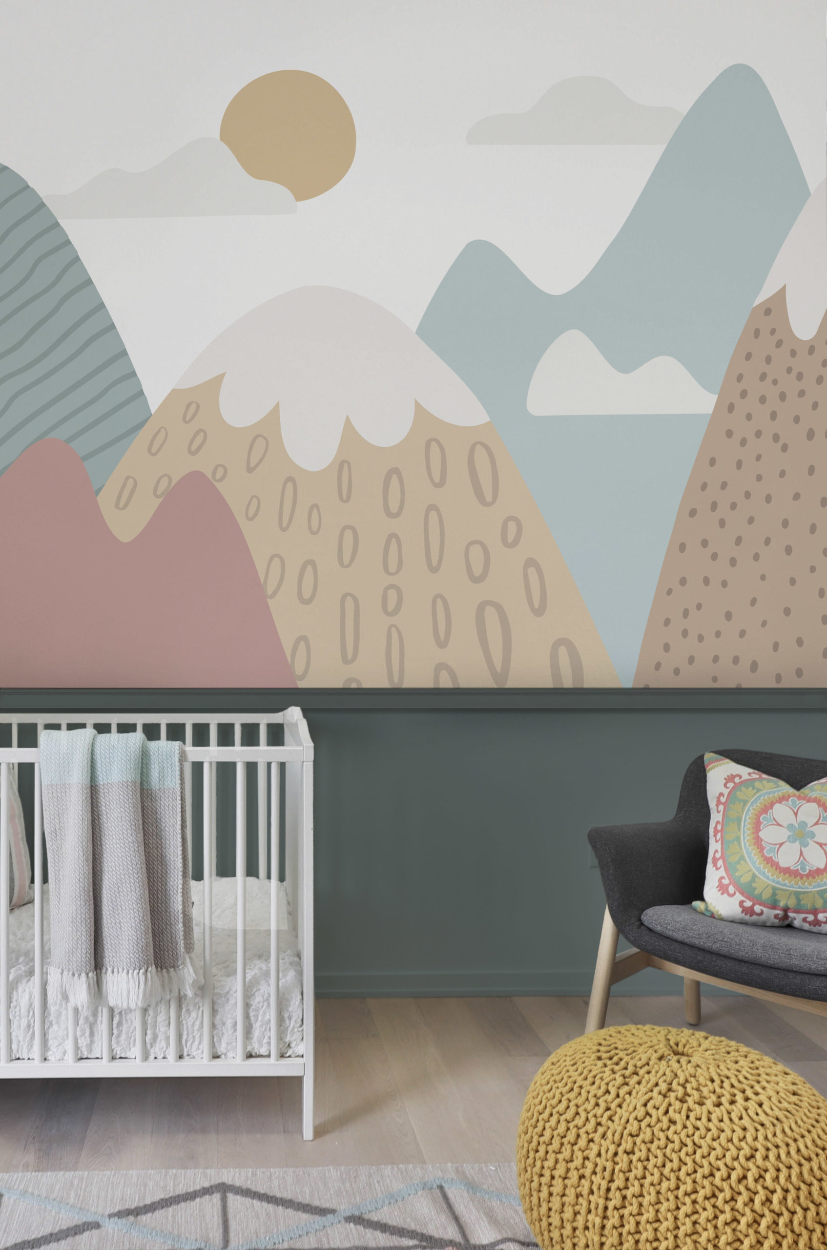 n225-1 papier peint montagnes glacés