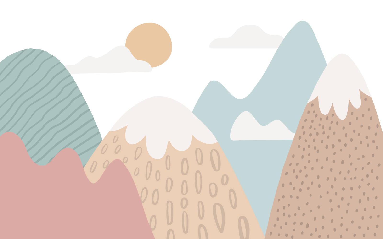 n225 papier peint montagnes glacés