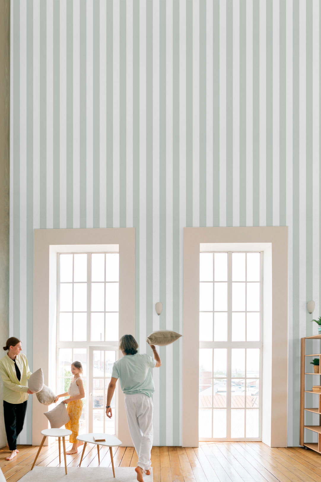 papier peint 241 Matcha rayures verticales espaces publics papier peint 241 Matcha rayures verticales espaces publics