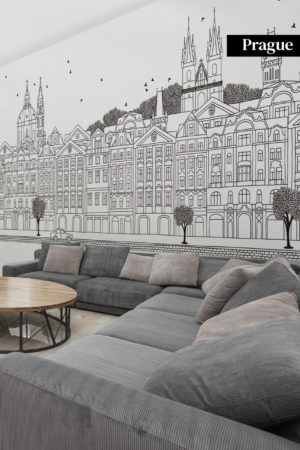 papier peint Prague