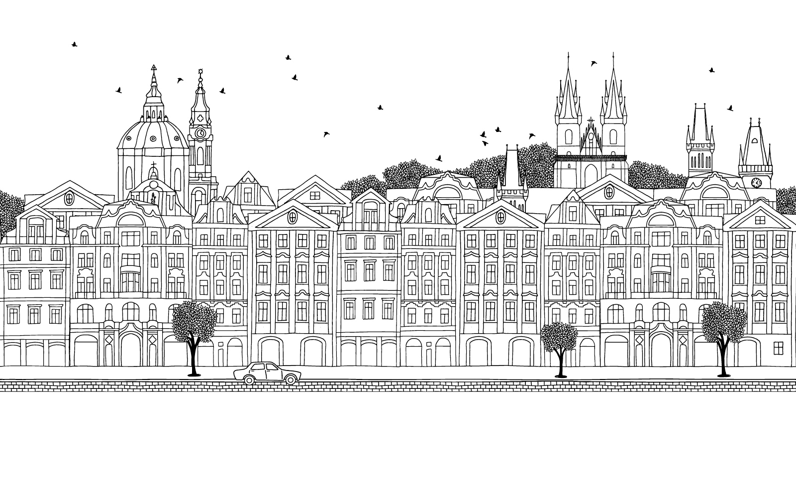 n237 papier peint Prague