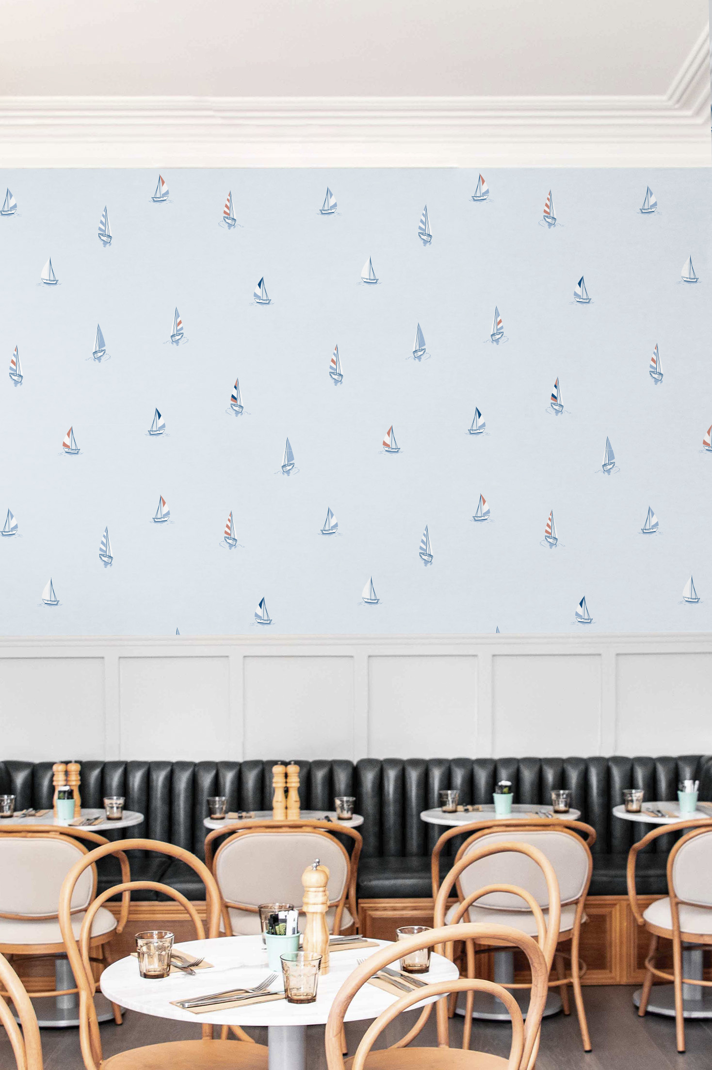 n239-2 papier peint voiliers