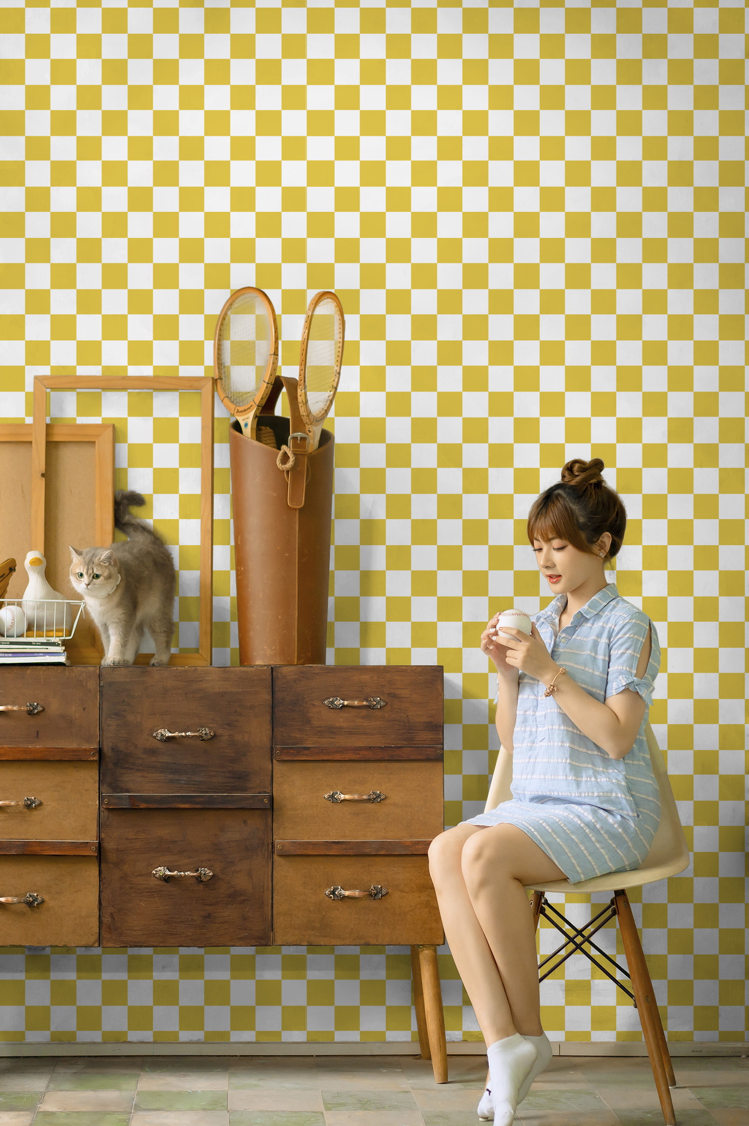 papier peint 246 carreaux jaune et blanc damier espaces publics papier peint 246 carreaux jaune et blanc damier espaces publics