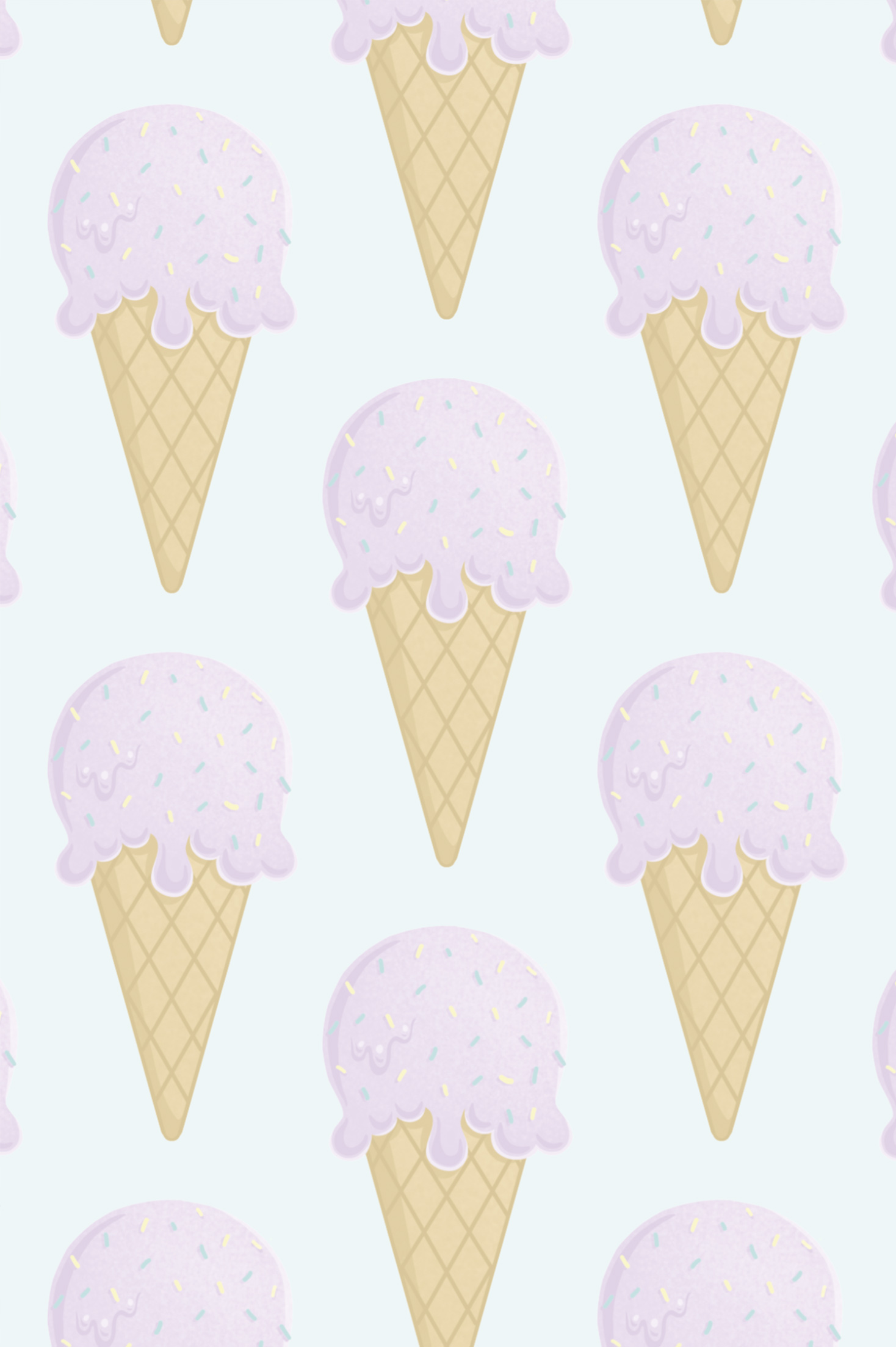 n247_m n°247 papier peint cornet de glace