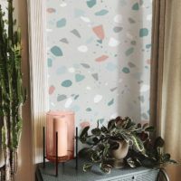 N265 papier peint terrazzo mediterranéen