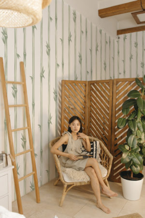 N267 papier peint forêt de bambous