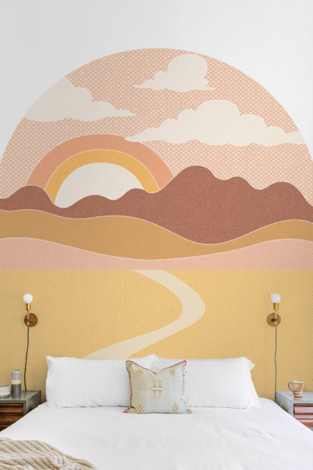 N270 papier peint Soleil levant