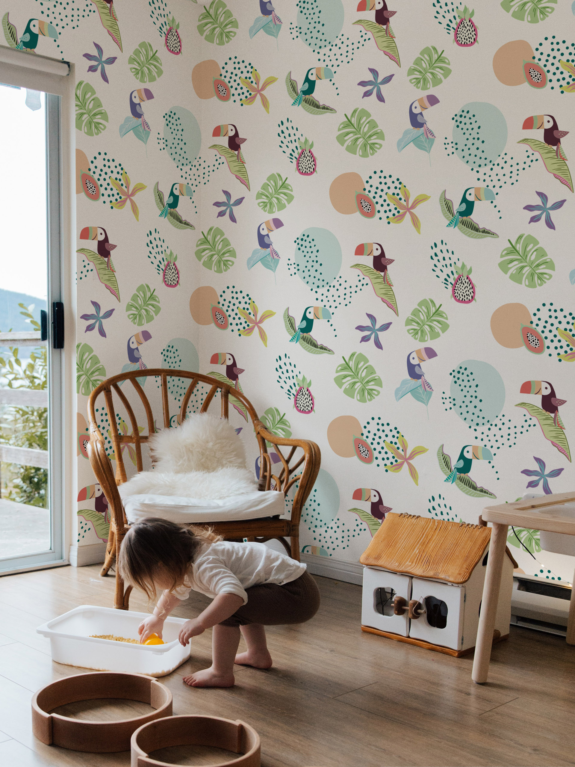 N275 papier peint toucan