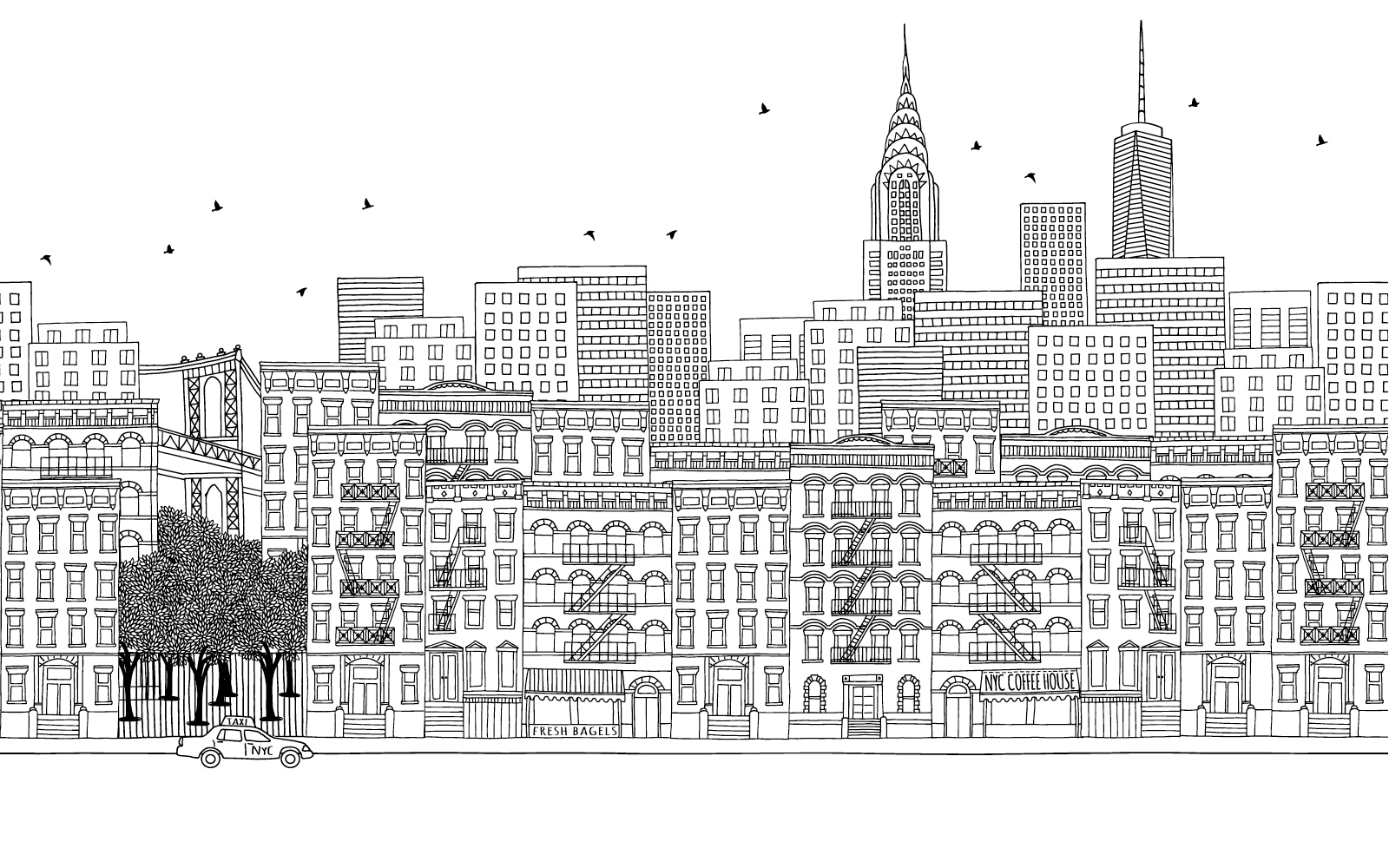 n280_m N280 Papier peint New York