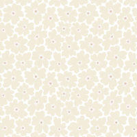 N302 papier peint fleurs vintage colorees beige fond blanc motif