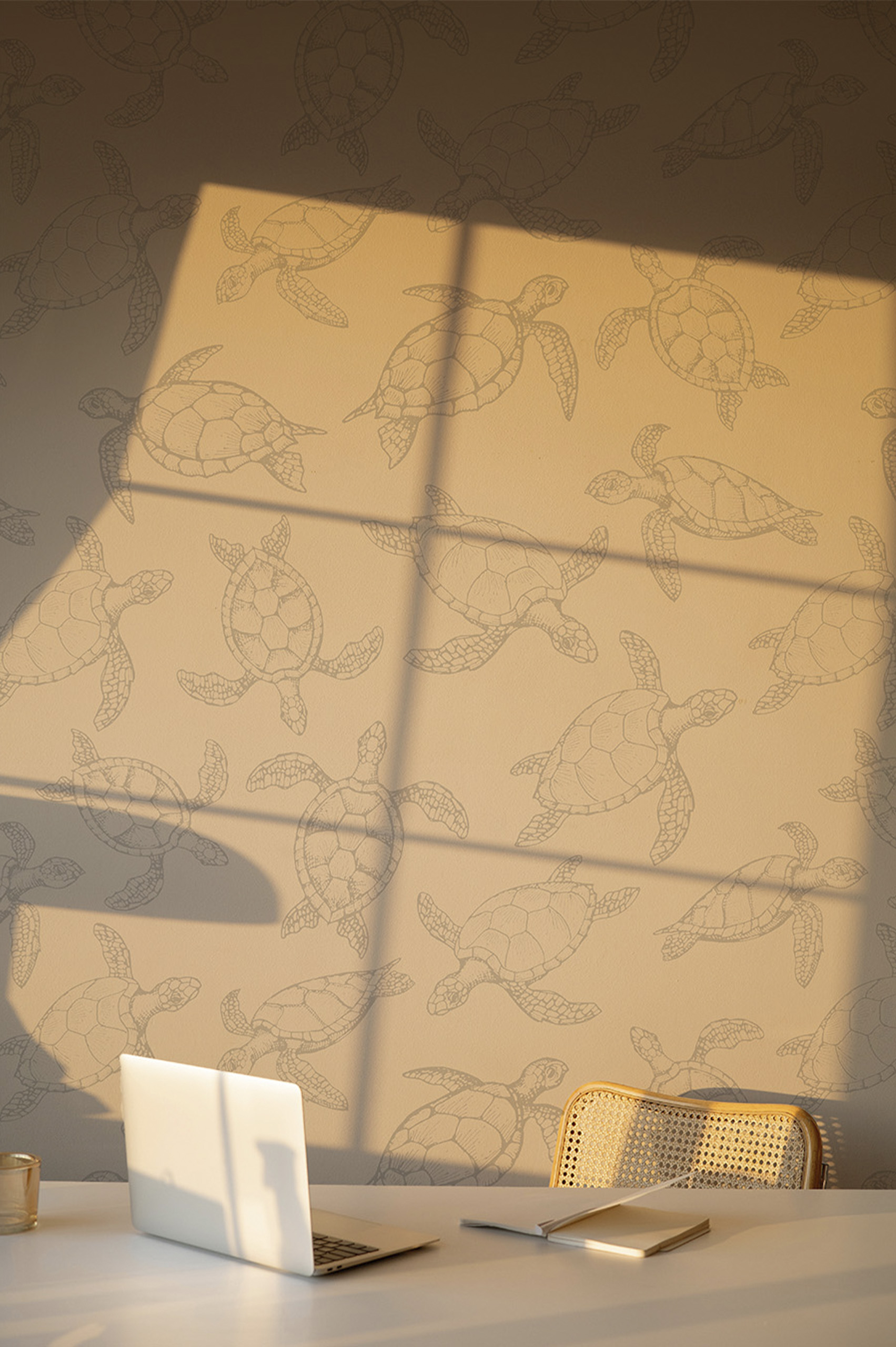 papier peint 320 tortue minimaliste beige bureau papier peint 320 tortue minimaliste beige bureau