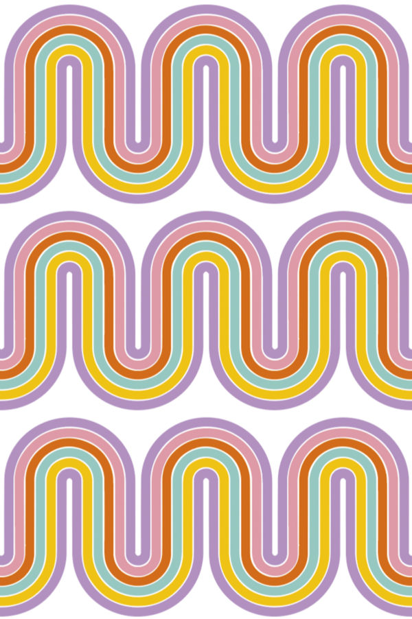 papier peint n321 lignes graphiques multicolores motif