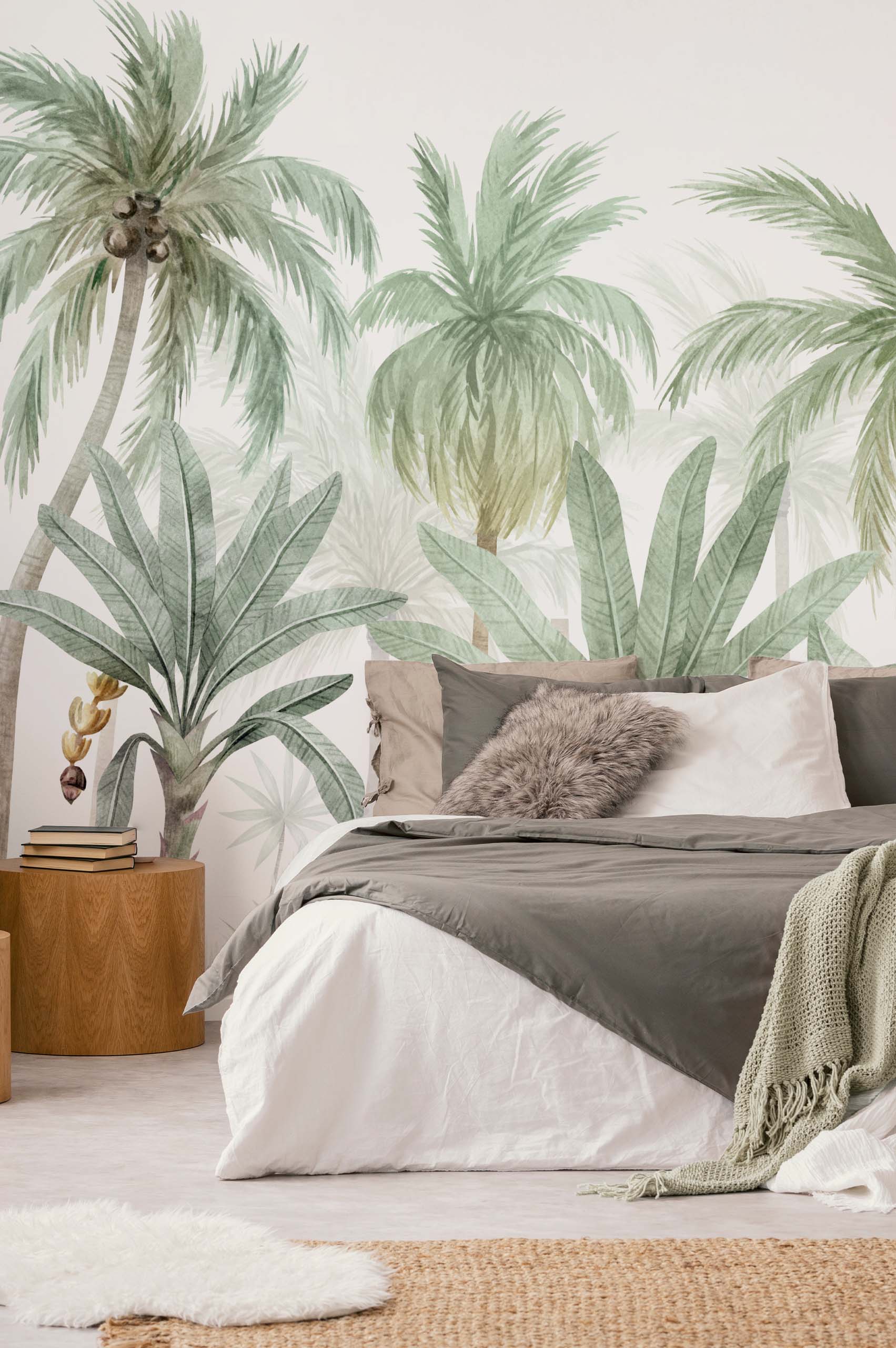 papier peint n352 palmiers sauvages chambre