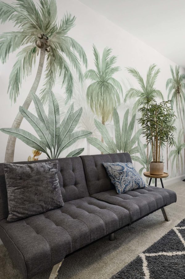 papier peint n352 palmiers sauvages salons