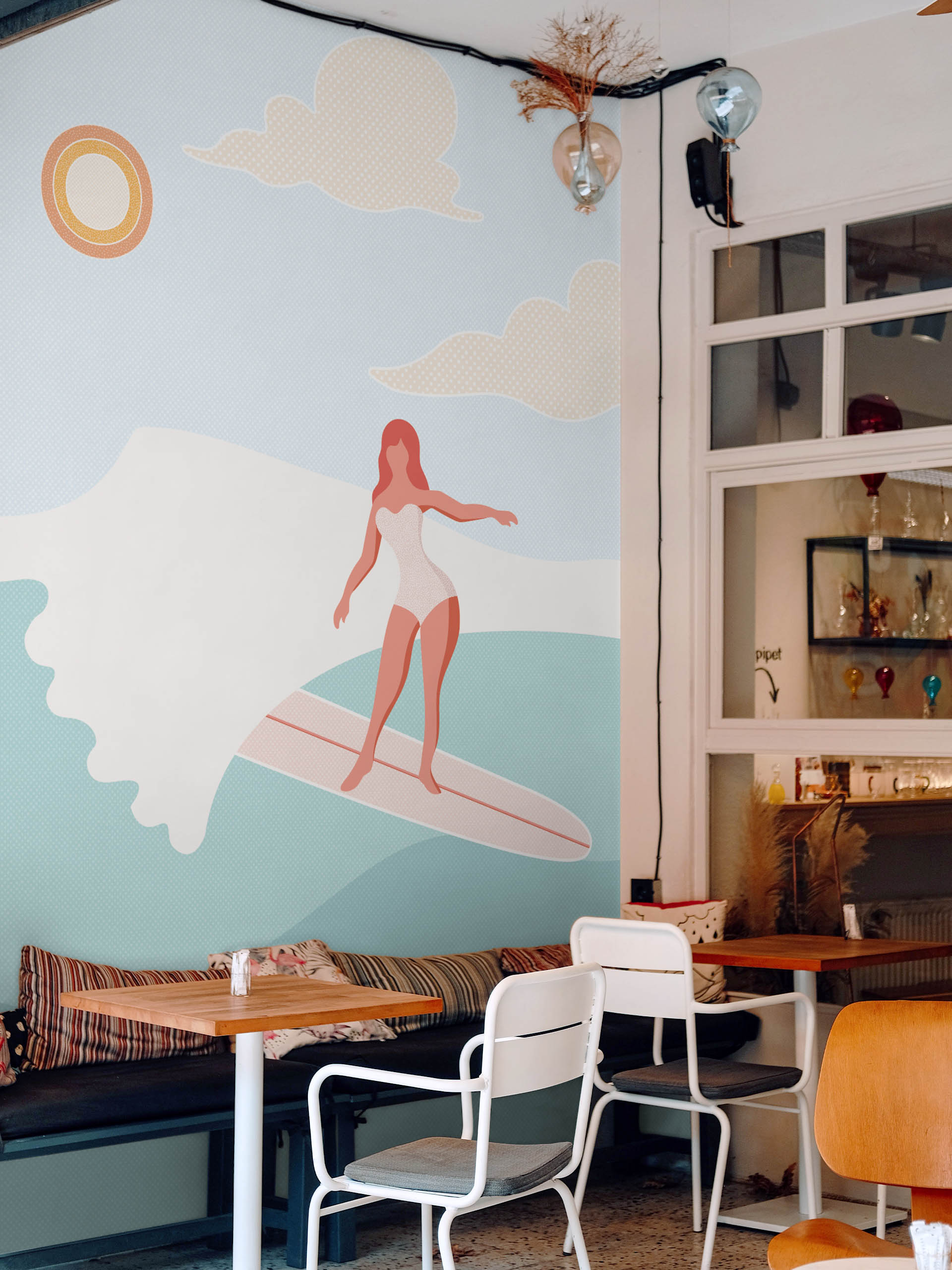 espacios públicos papel pintado surf panorámico ola exótica