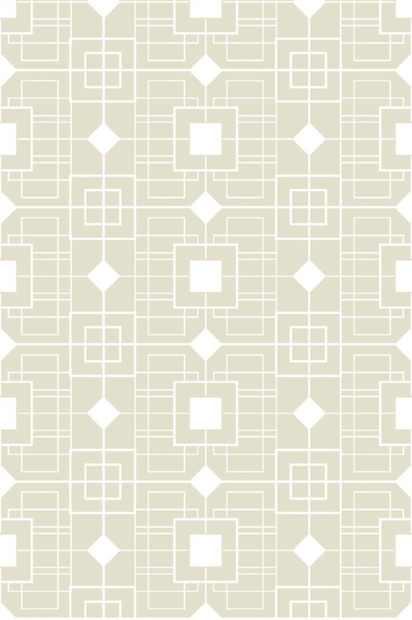 motif beige papier peint géométrie vintage panoramique carré losange