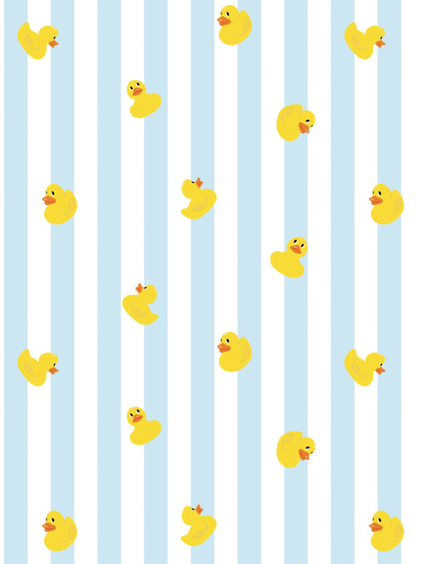 motif bleu papier peint canard jaune jouet zinzin