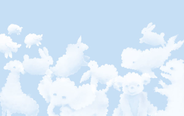 diseño de papel pintado head in the clouds pop