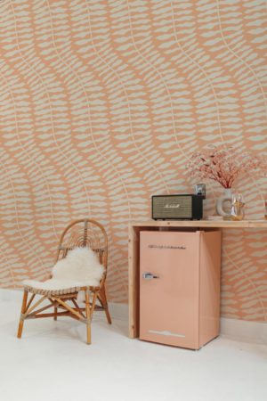 salon pêche papier peint fougère tropicale panoramique végétal