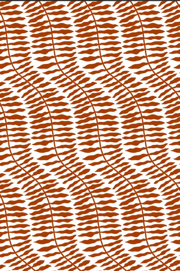 motif terracotta papier peint fougère tropicale panoramique végétal