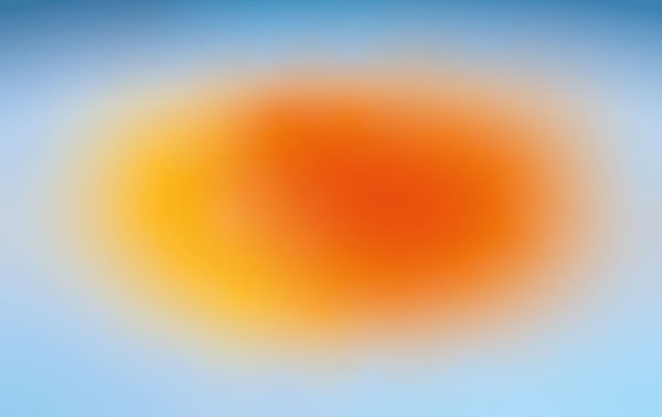 motif orange dégradé papier peint halo lumineux panoramique pop