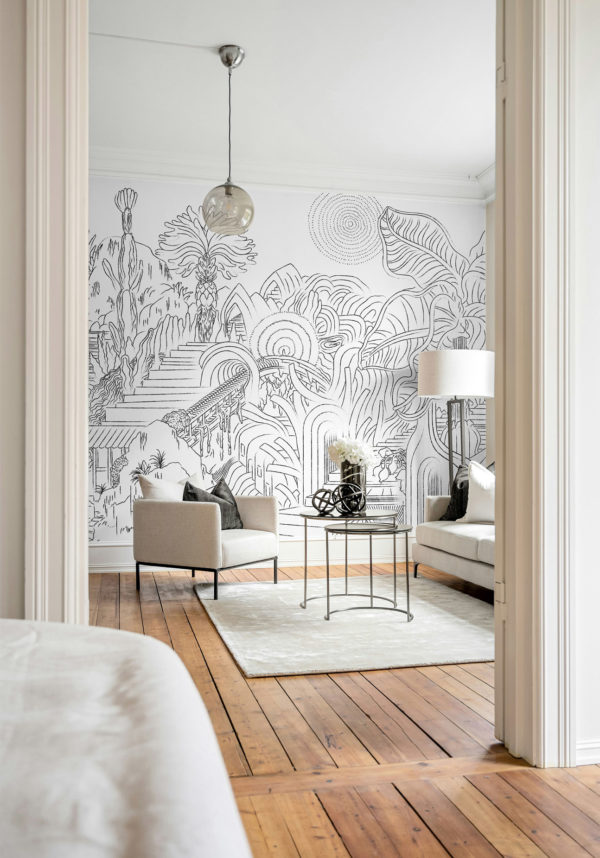 N°596 Mystic Passage Living Room Wallpaper