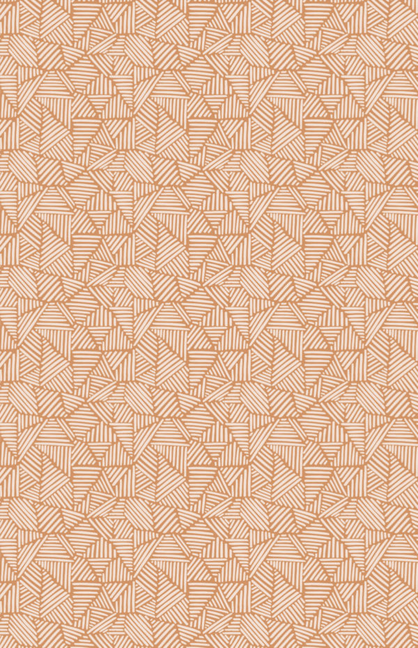 N°630 : Triangles Entrelacés - orange - motif