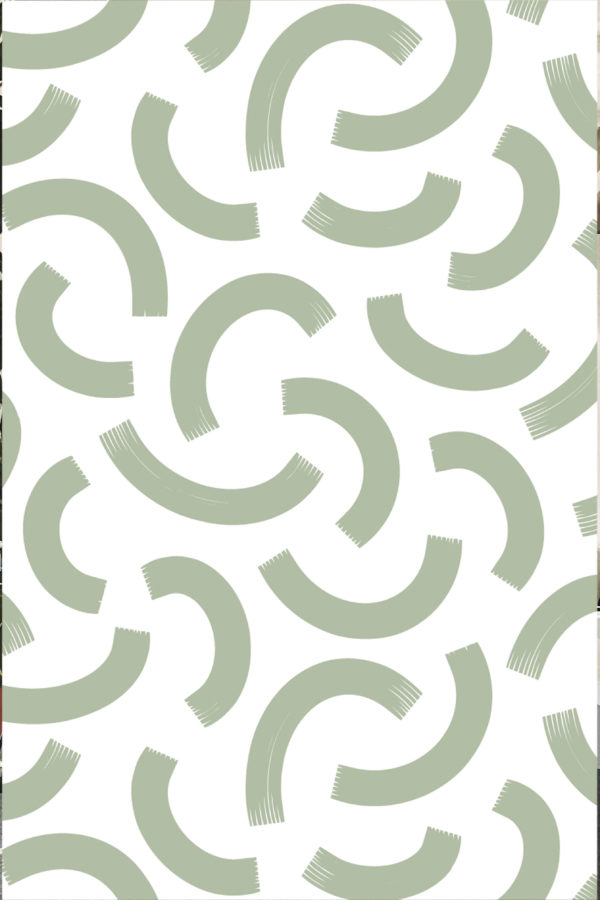 N°629 : Danse des Courbes - vert - motif.